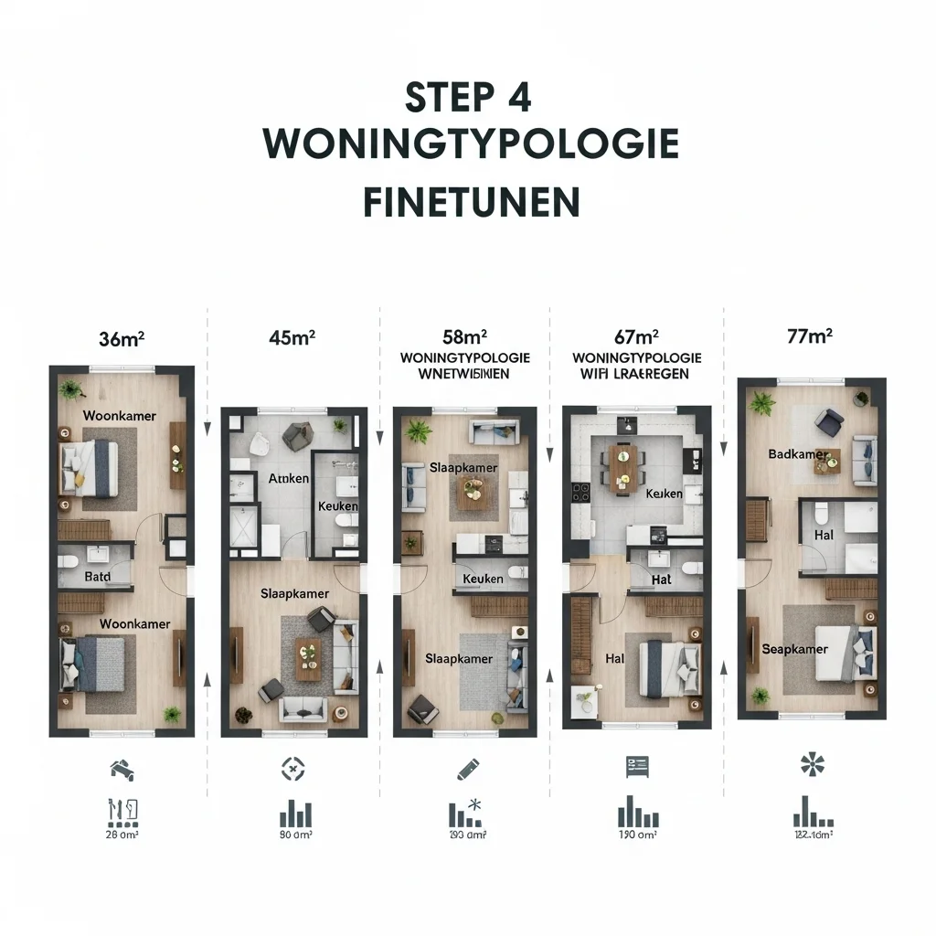Step 4 – Finetune housing typology