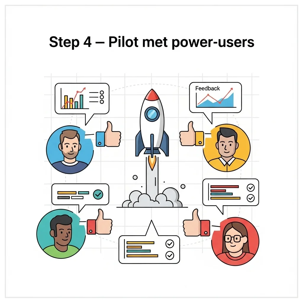 Step 4 — Pilot with power users