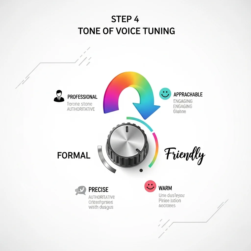 Step 4: Fine-tune the tone of voice