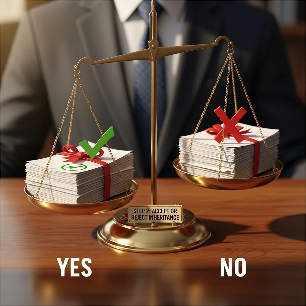 Step two – Accept or disclaim.