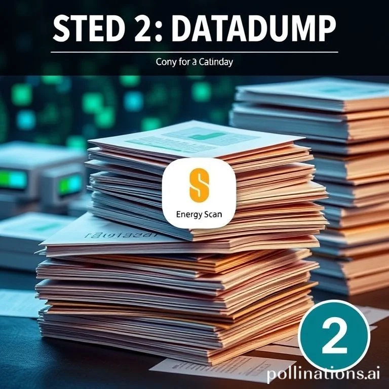 Step 2 – Data dump