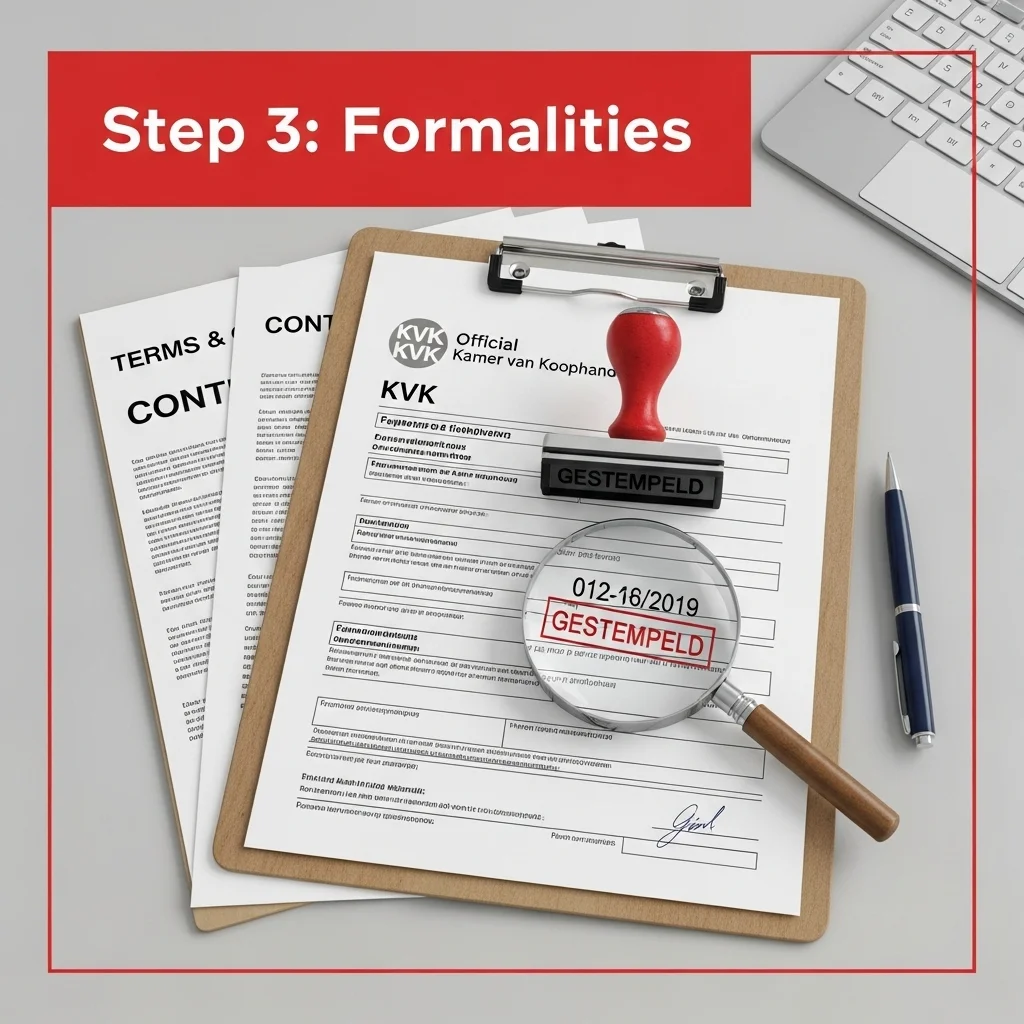 Step 3 – Sort out the formalities