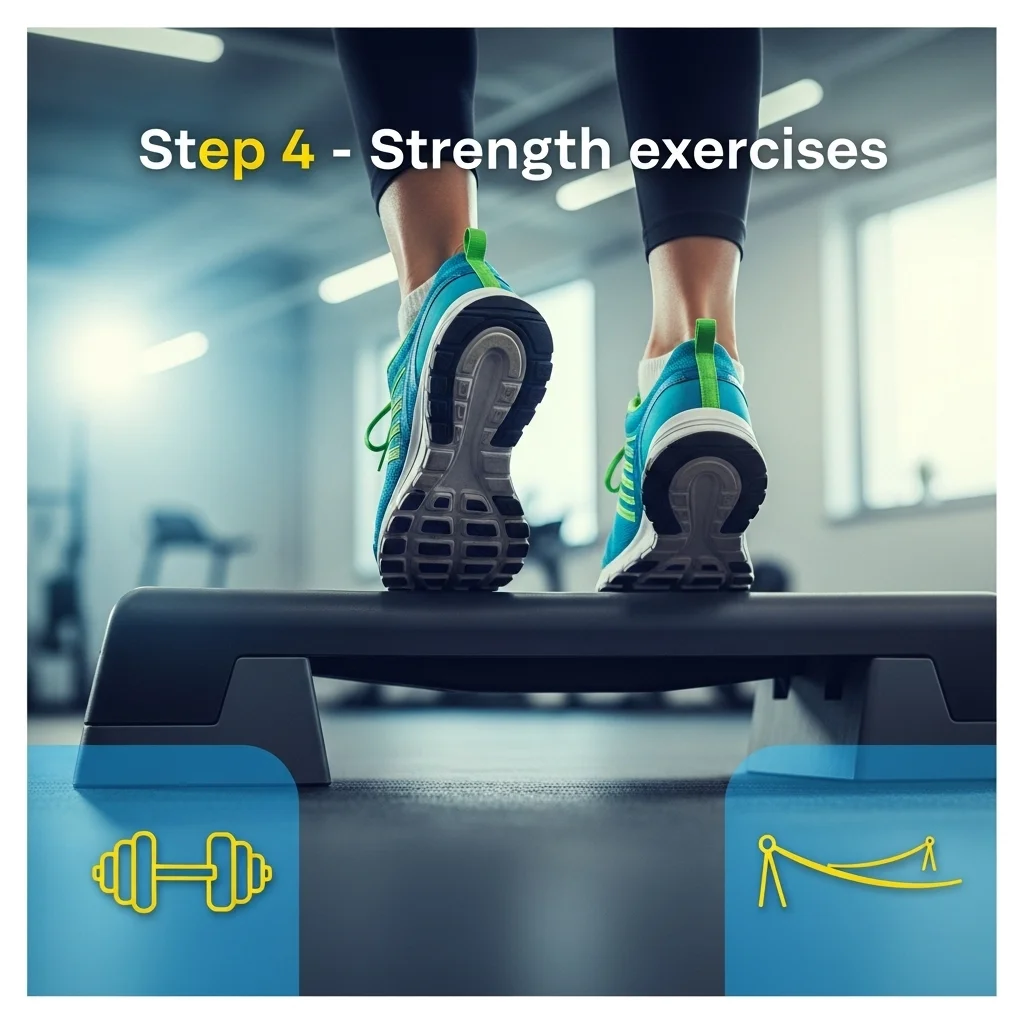 Step 4: Strengthen supporting muscles