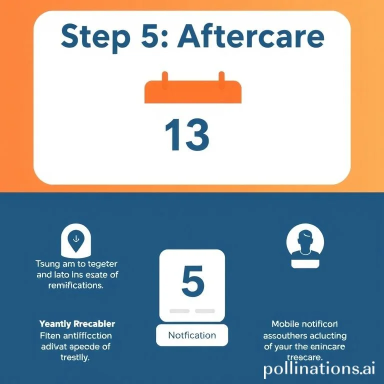 Step 5 – Aftercare