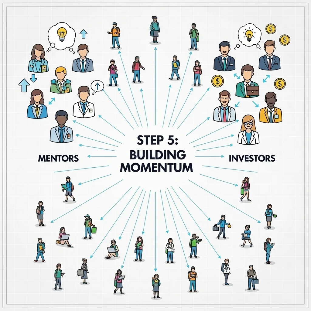 Step 5 – Build momentum through networking
