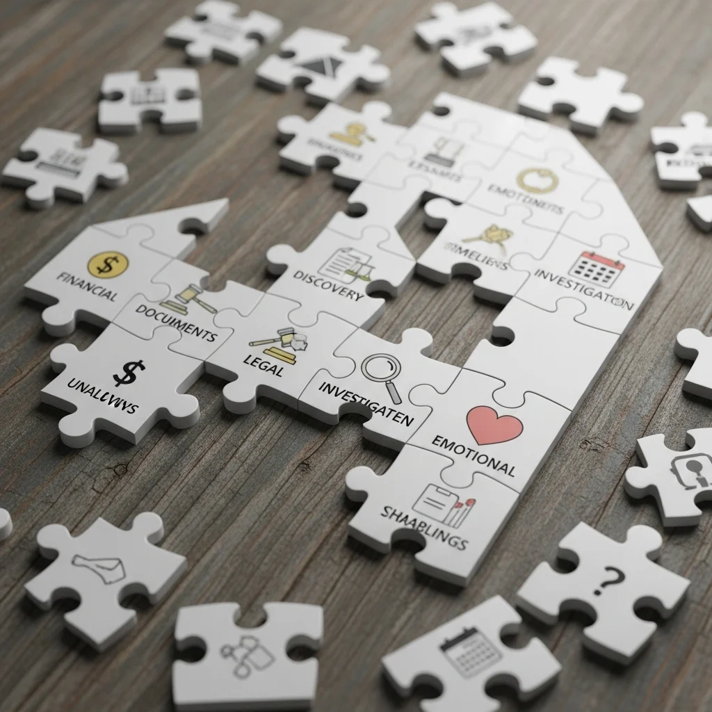 Sometimes estate settlement feels like taking apart a complex jigsaw puzzle without the box lid.