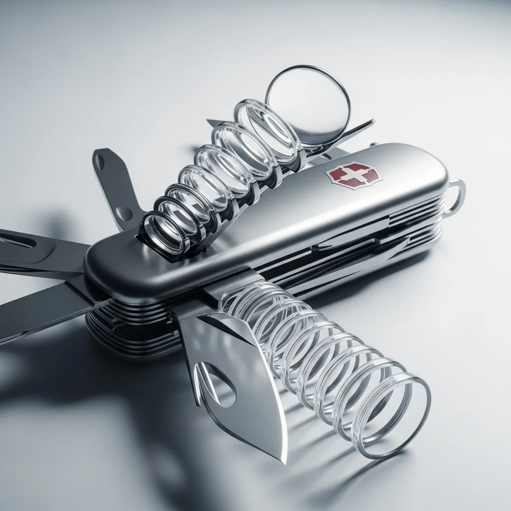 A pair of multifocal glasses is like a Swiss army knife: compact, versatile, surprisingly powerful.