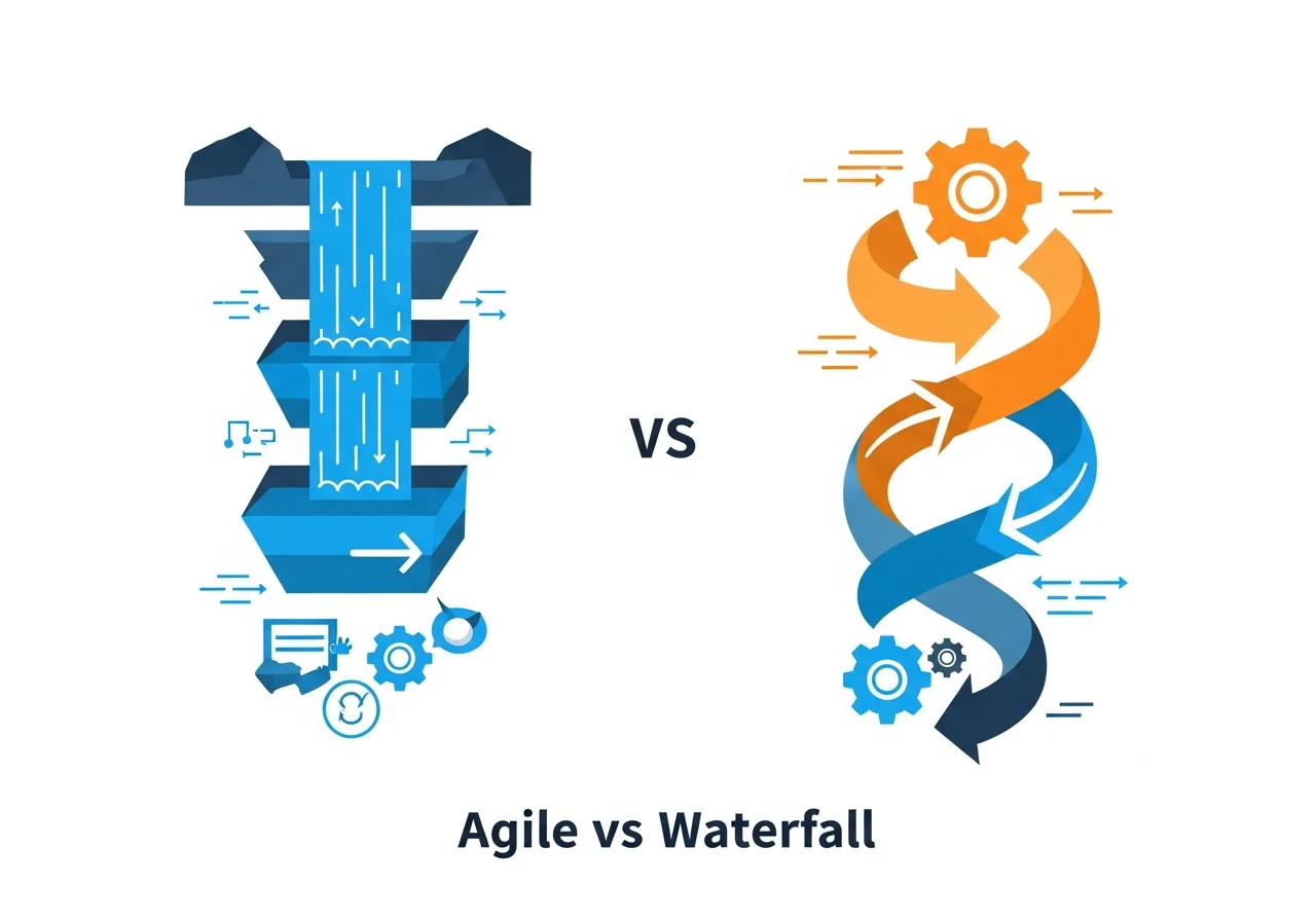 Agile vs waterfall in software development explained