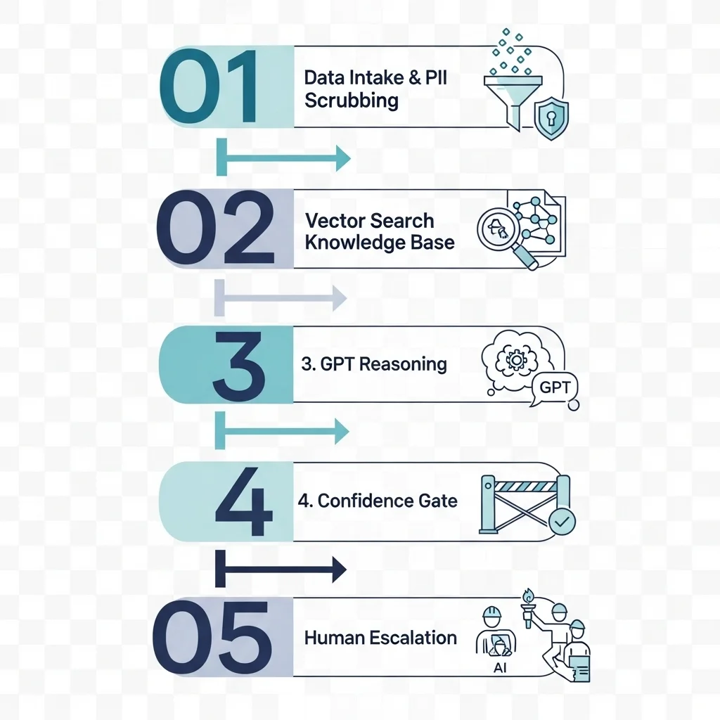 Can we automatically answer service desk emails with AI?